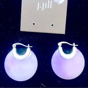 J Jill earrings lavender jade pierced